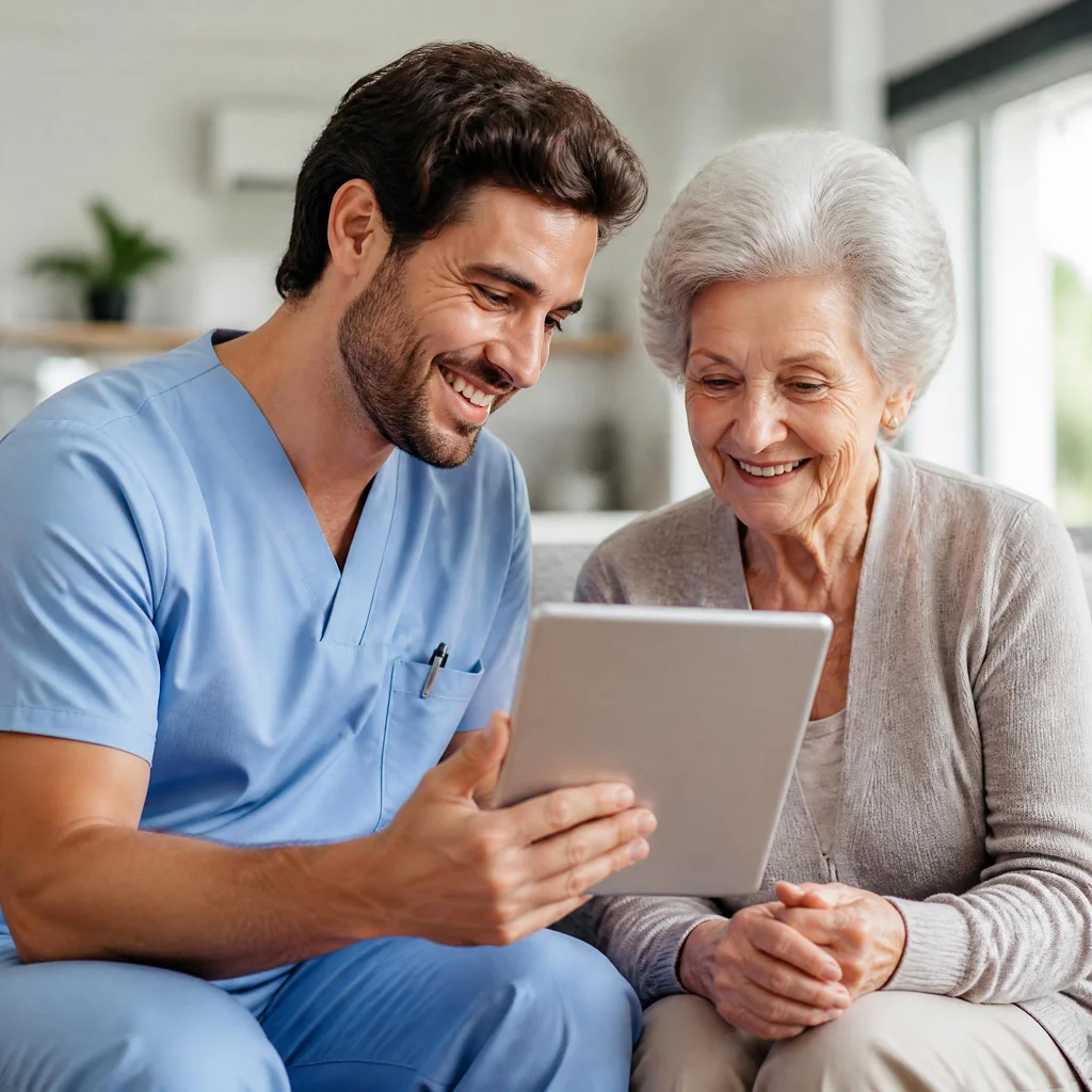 Engaging a senior